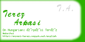 terez arpasi business card